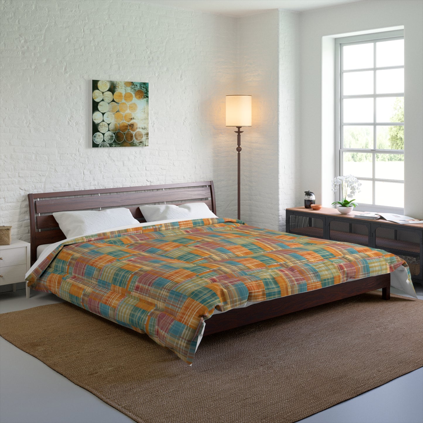 Bohemian Patchwork Comforter – Cozy Bedding for a Vibrant Bedroom