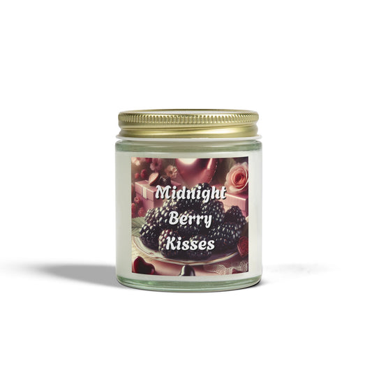 Scented Candles, Valentine's Day Candle, Midnight Berry Kisses Home Fragrance, Coconut Apricot Wax, Romantic Gift, Bedroom