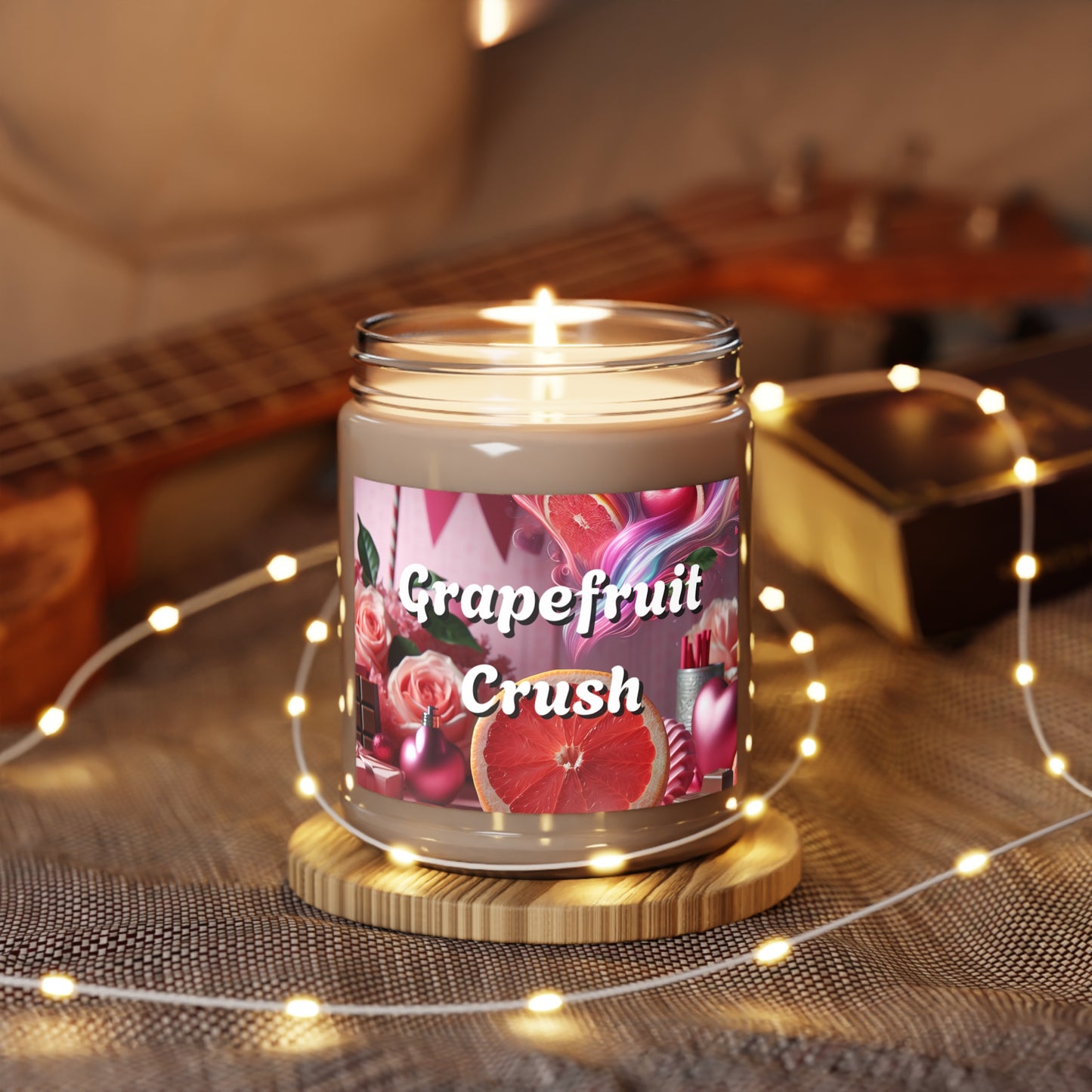 Grapefruit Crush Scented Candles Citrus Aromatherapy, Home Fragrance, Relaxation Gifts, Vegan Soy Wax, Hand-poured Candle