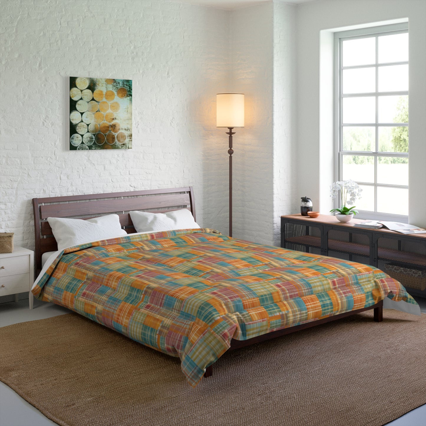 Bohemian Patchwork Comforter – Cozy Bedding for a Vibrant Bedroom