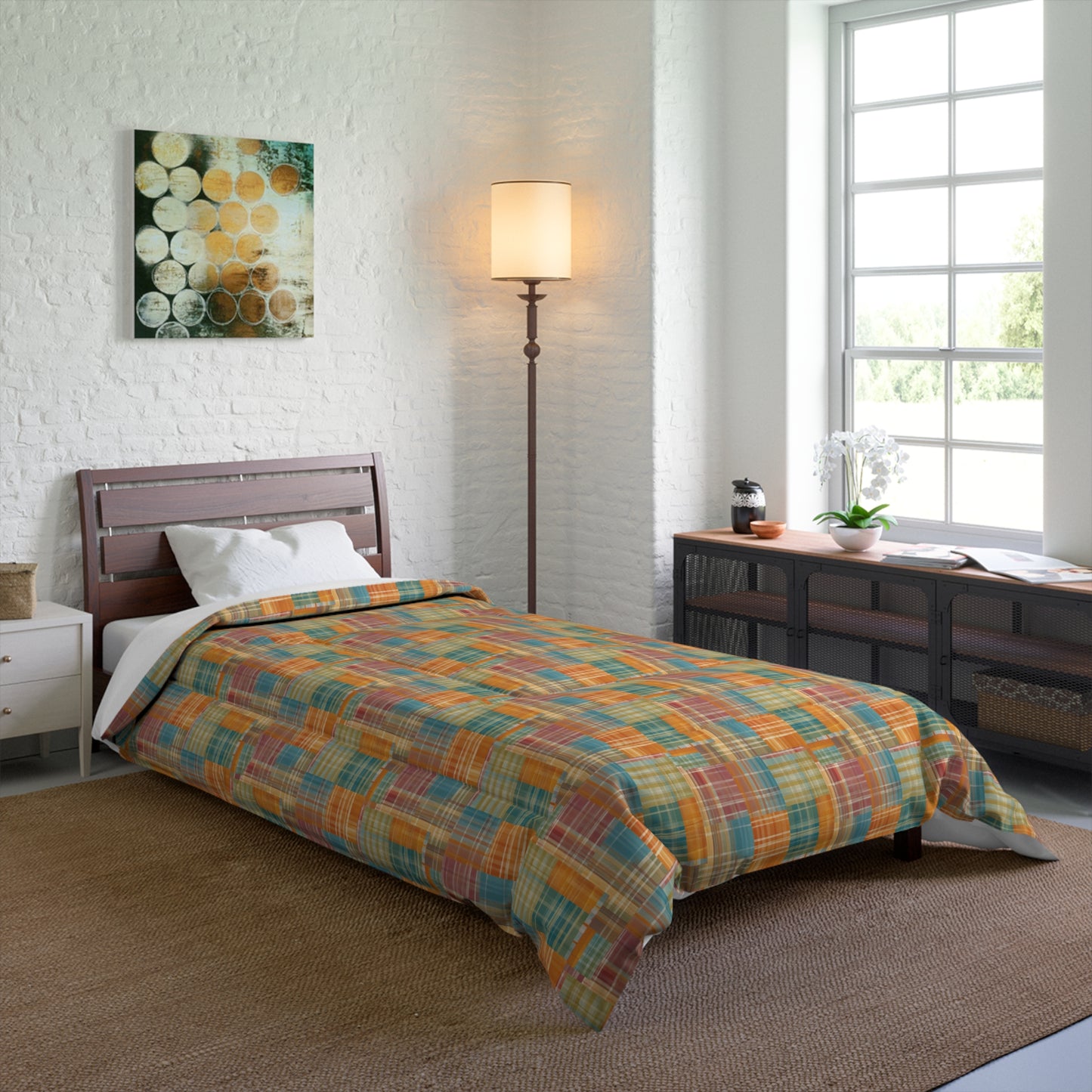 Bohemian Patchwork Comforter – Cozy Bedding for a Vibrant Bedroom