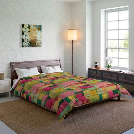 Vibrant Patchwork Comforter - Cozy Home Decor for Year-Round Style