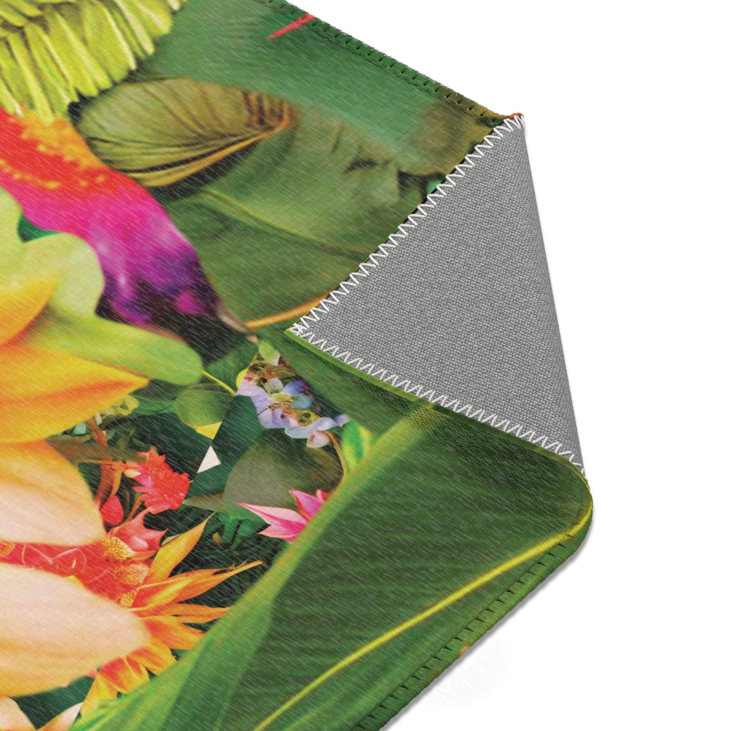 Vibrant Floral Area Rug – Brighten Your Space with Tropical Blooms