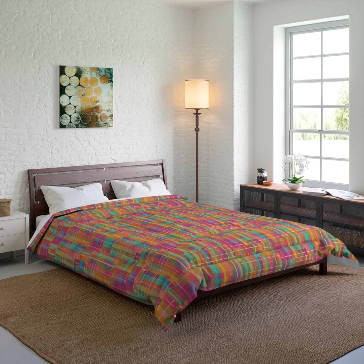 Vibrant Geometric Comforter for Cozy Bedrooms