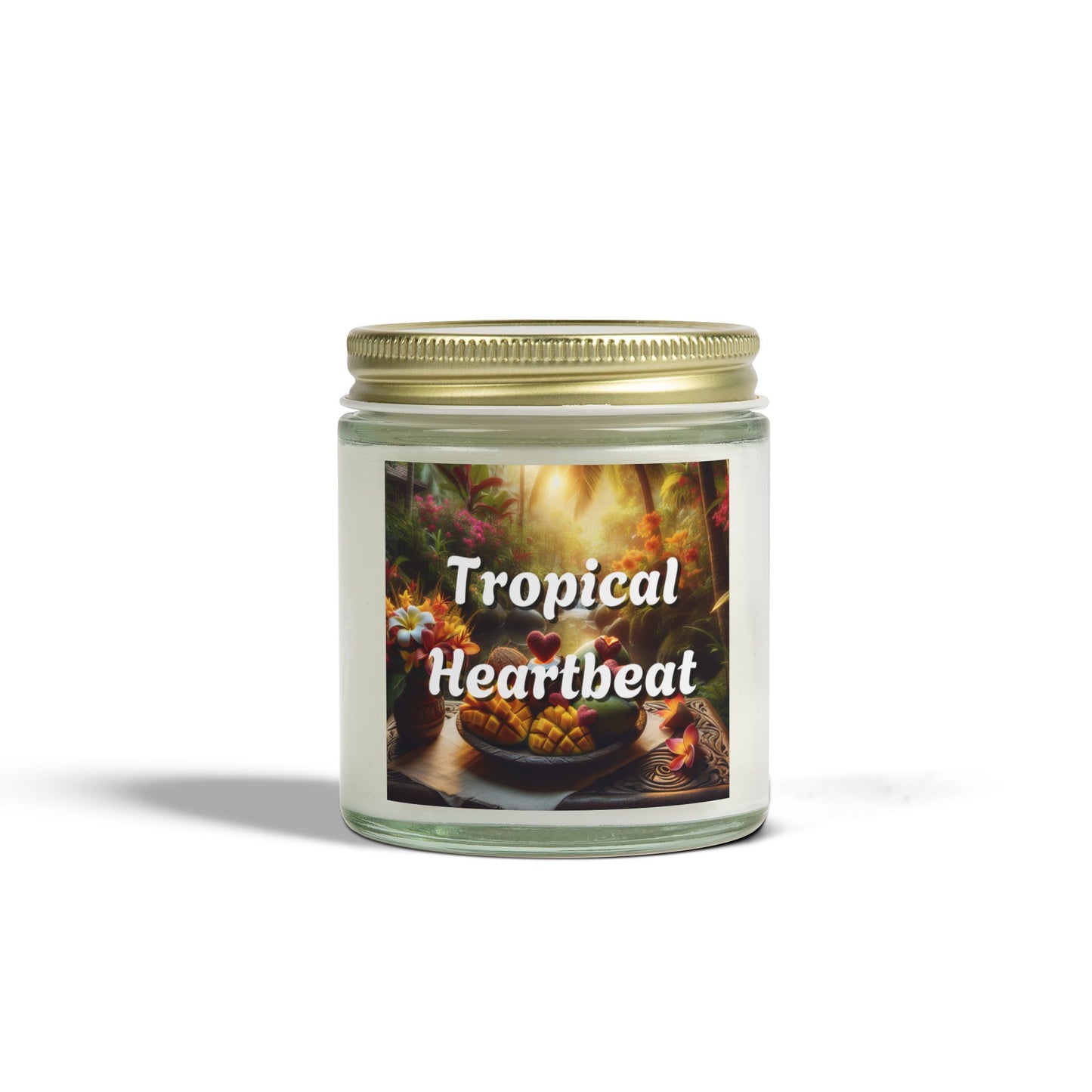 Mango Coconut Candles, Coconut Apricot Wax Tropical Scented Candle, Home Fragrance Decor, Aromatherapy Gift,