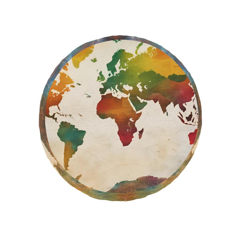 World Map Bean Bag