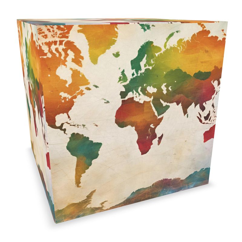 World Map Cube