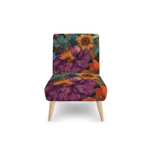 Bohemian Floral Occasional Accent Chair