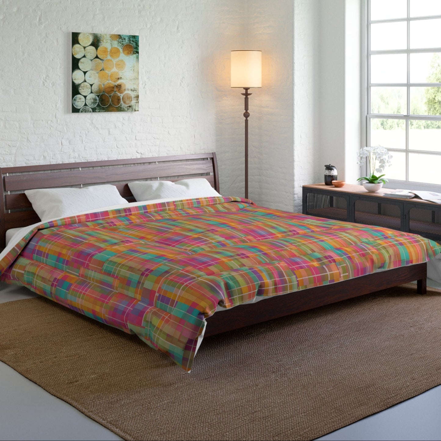 Vibrant Geometric Comforter for Cozy Bedrooms