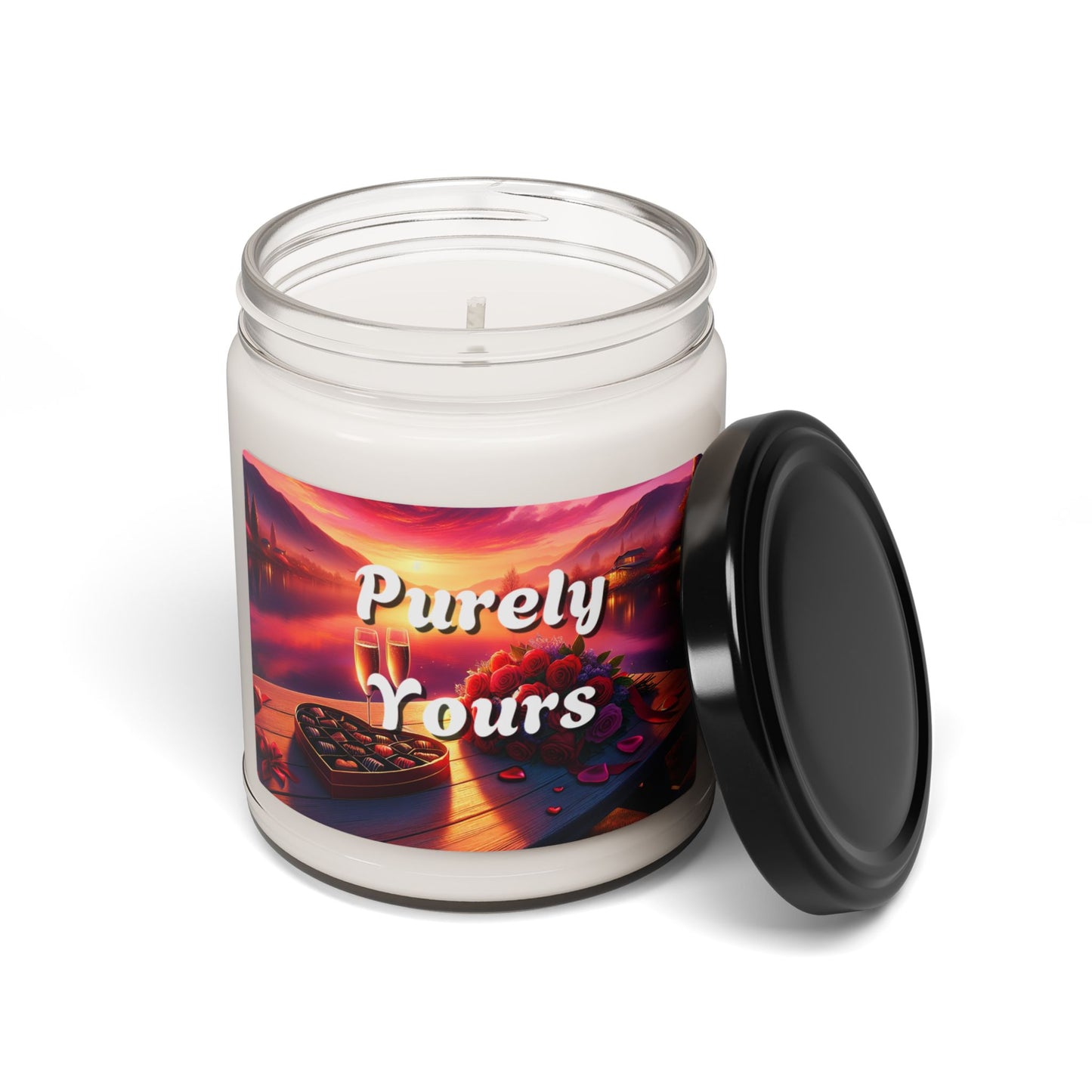 Purely Yours Unscented Candle - Hand-Poured Aromatherapy Home Fragrance, Relaxing Vegan Candle, Gift for Her, Eco-Friendly Soy Wax Decor,