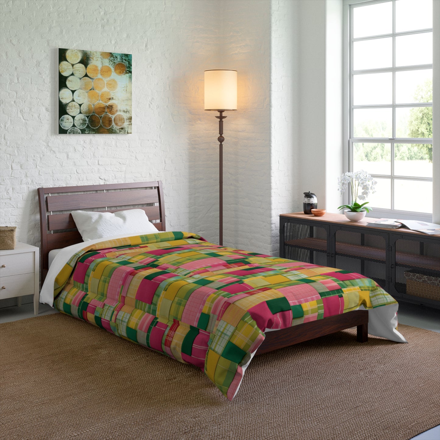 Vibrant Patchwork Comforter - Cozy Home Decor for Year-Round Style