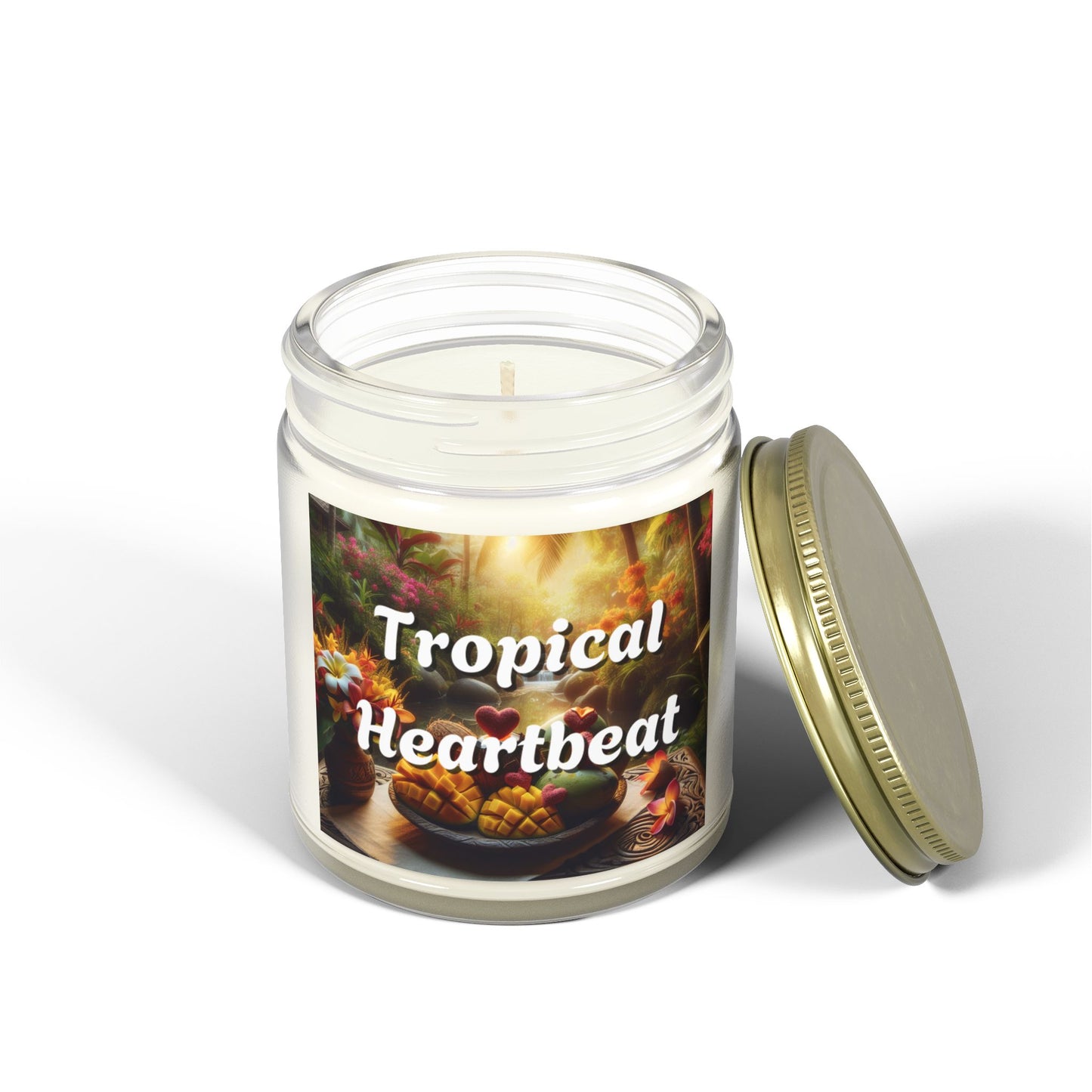 Mango Coconut Candles, Coconut Apricot Wax Tropical Scented Candle, Home Fragrance Decor, Aromatherapy Gift,