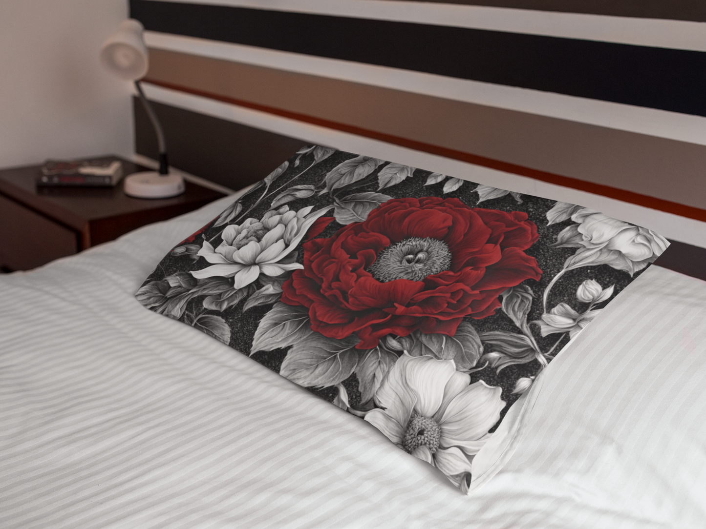 Gothic Floral Pillow Shams